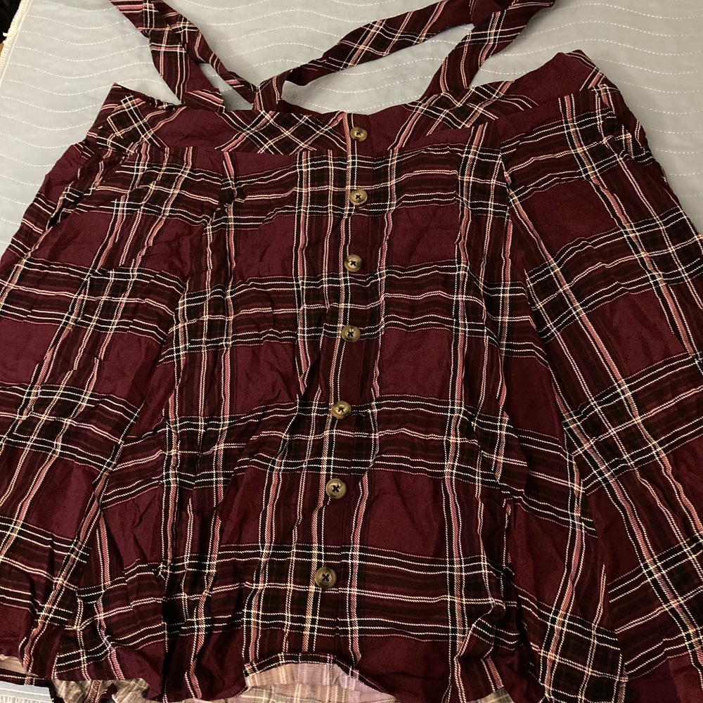 Torrid Purple Plaid Mini Challis Skirtall. Size 3